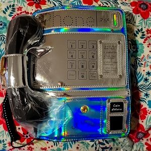 NEW Telephone Classic Glitter Shoulder Bag Stylish Chain Crossbody